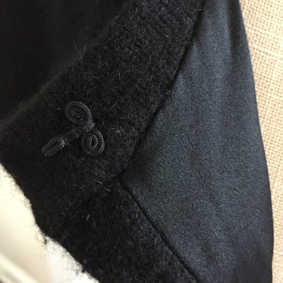 Talbots Collection Petites Black Lambs Wool /Angora/Rabbit Sweater Small - Picture 4 of 6